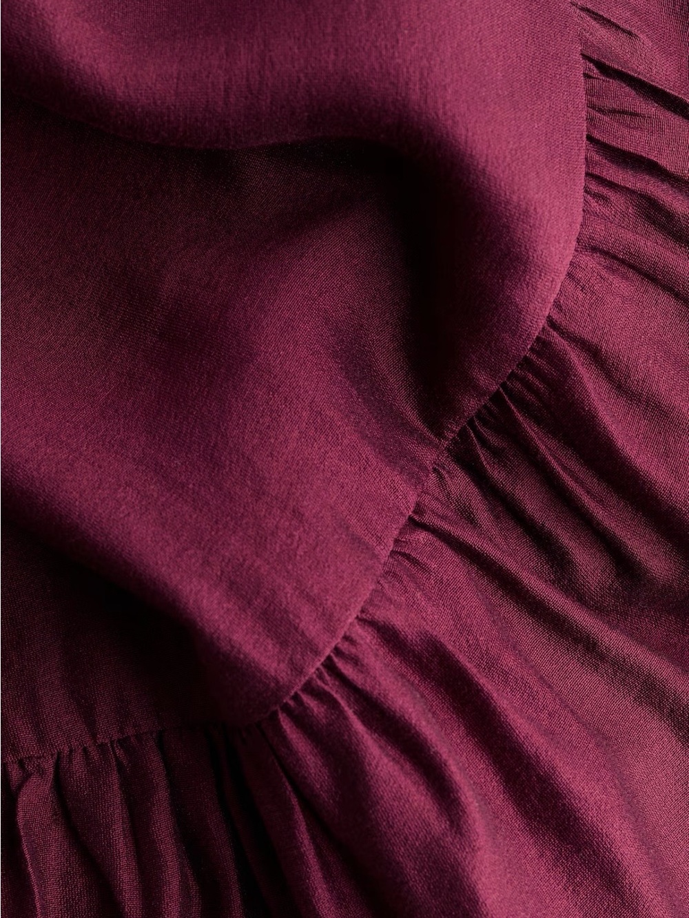 H&M Burgundy Ruffled Maxi Dress - Picture 6 of 10